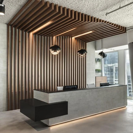 Modern Reception Table for Office Front Desk and Commercial Spaces