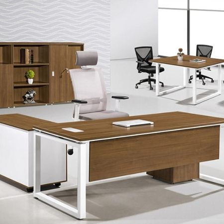 Modern Office Furniture Setup including desks, conference tables and workstations